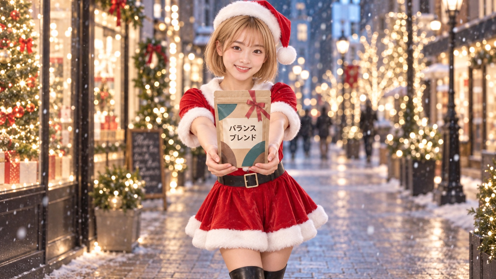 バランスブレンドの場面に写るHINATA