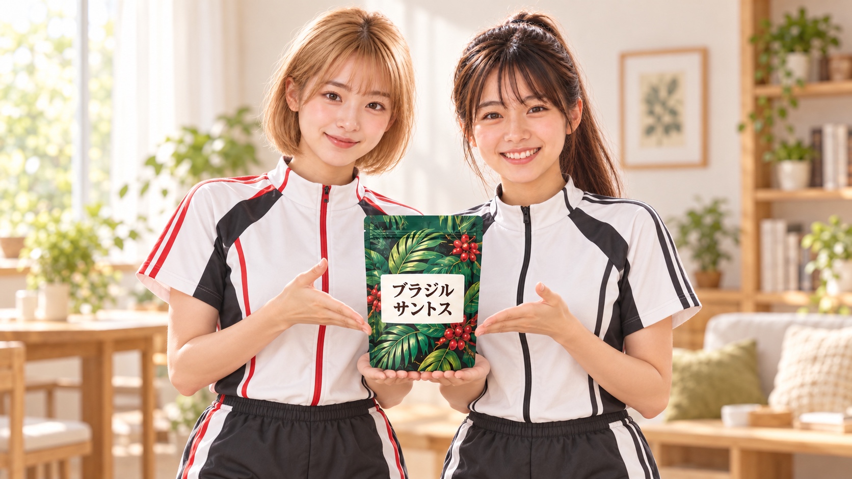 ブラジル サントスの場面に写るHINATA