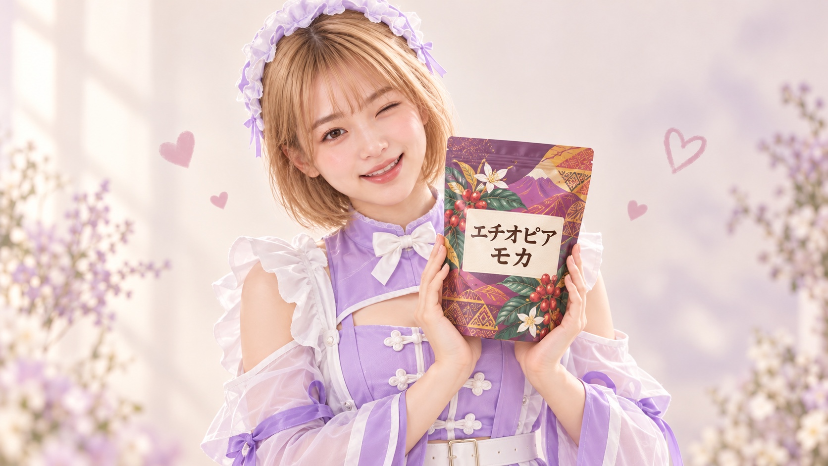 エチオピア モカの場面に写るHINATA