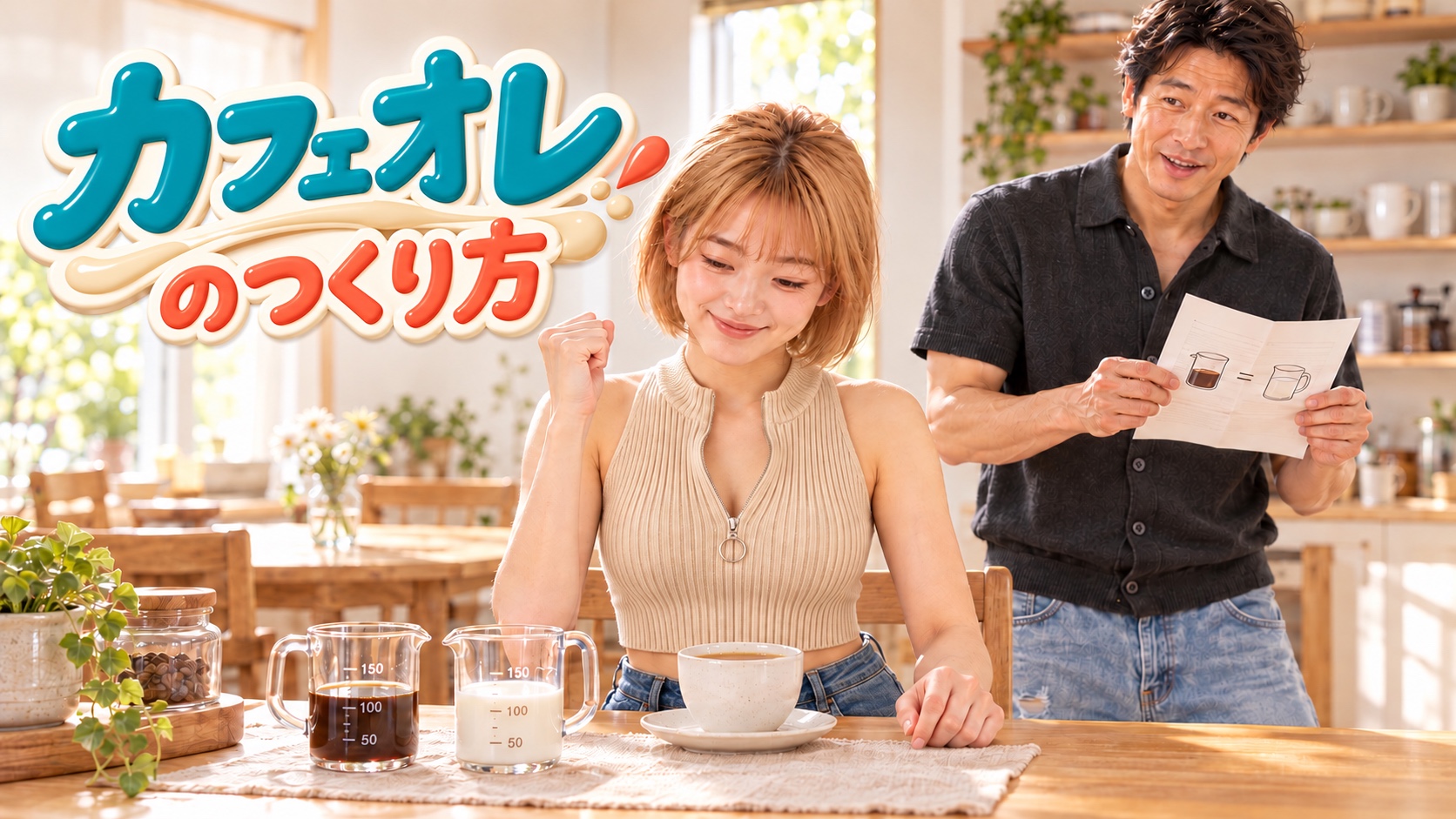 カフェオレのつくり方